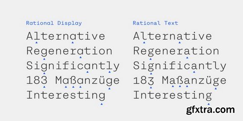 Rational TW Font Family $299