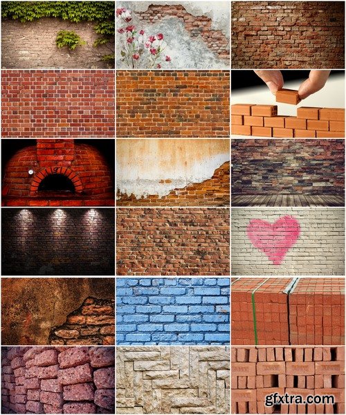 Collection of brick wall pattern background is a decoration concept 25 HQ Jpeg