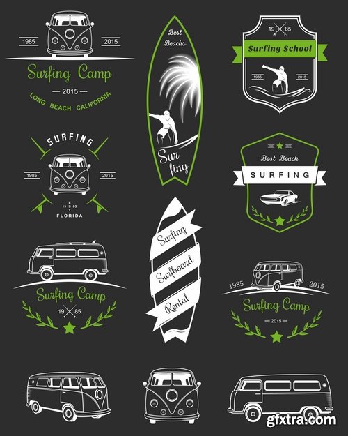 Collection logo sticker template banner icon 25 EPS