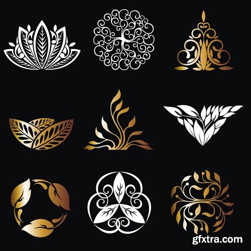 Collection logo sticker template banner icon 25 EPS