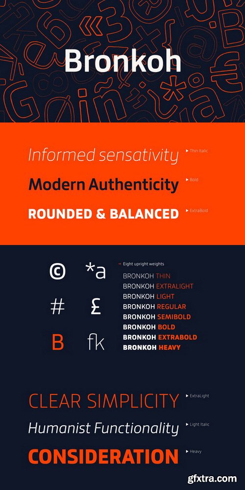 Bronkoh Font Family $170