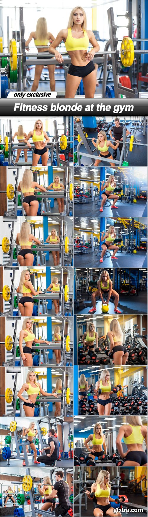 Fitness blonde at the gym - 16 UHQ JPEG