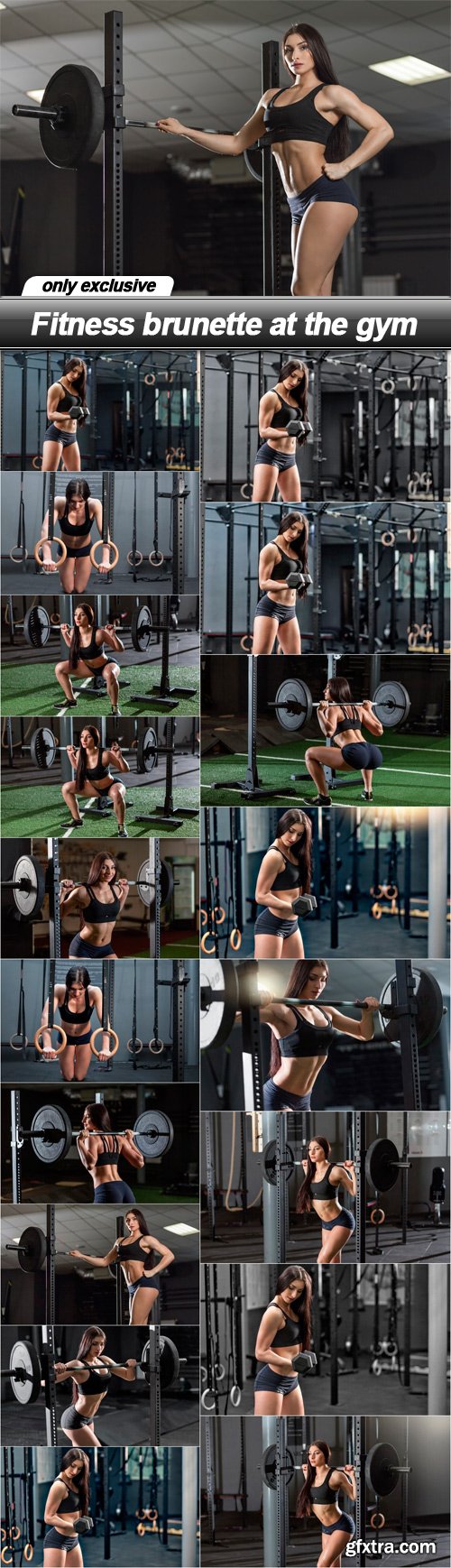 Fitness brunette at the gym - 18 UHQ JPEG