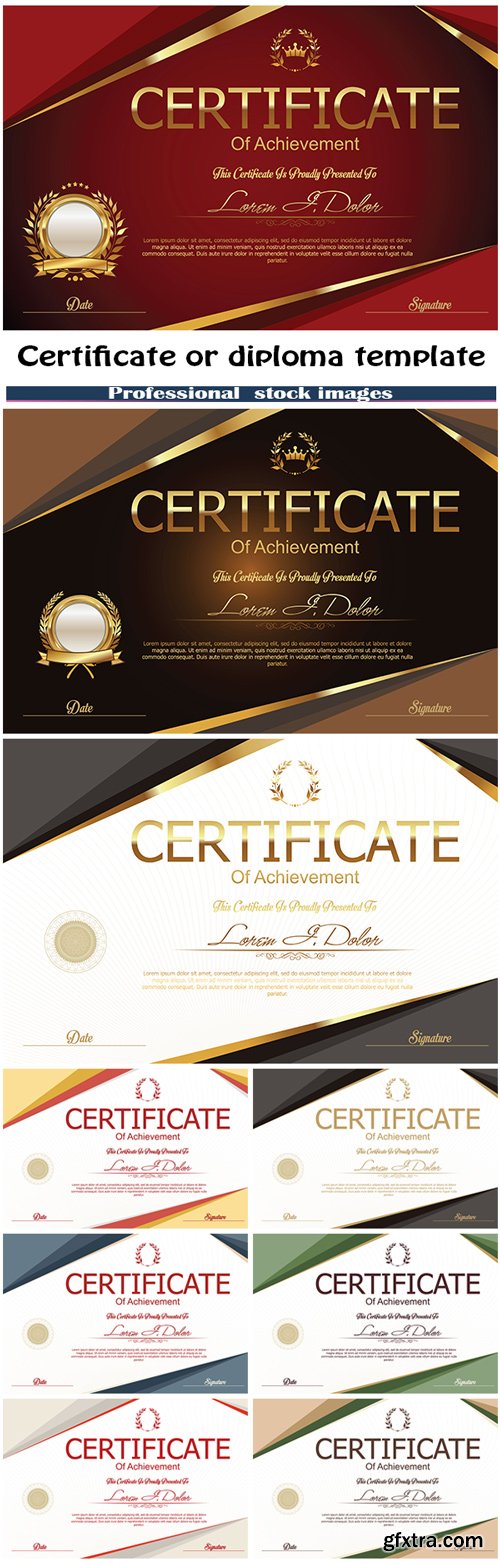 Certificate or diploma template