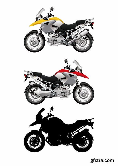 Collection of motorcycle sport bike chopper motocross bike enduro 25 EPS1