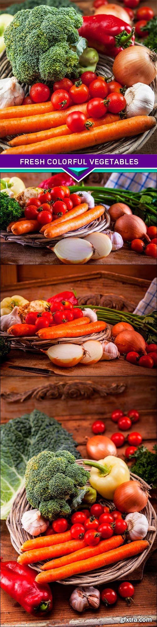 Fresh colorful vegetables 4x JPEG