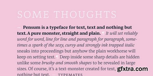 Pensum Pro Font Family $389