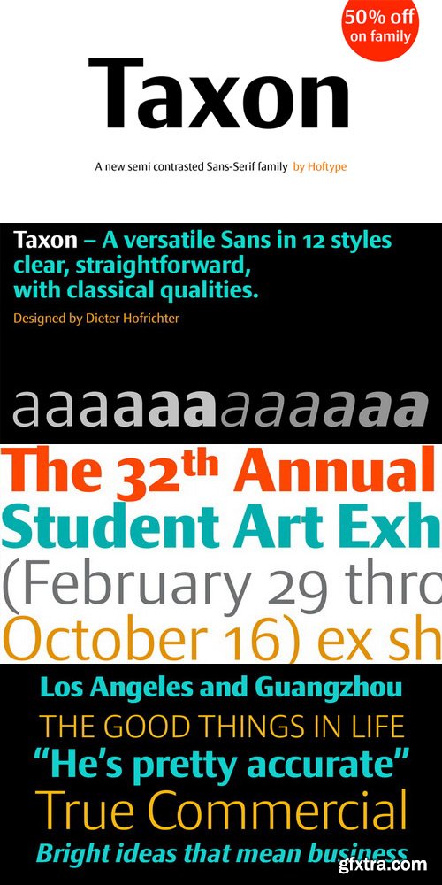 Taxon Font Family $198