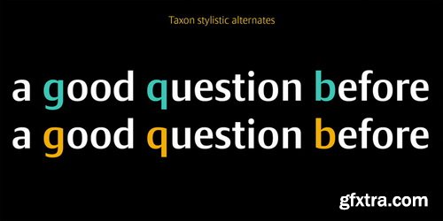 Taxon Font Family $198