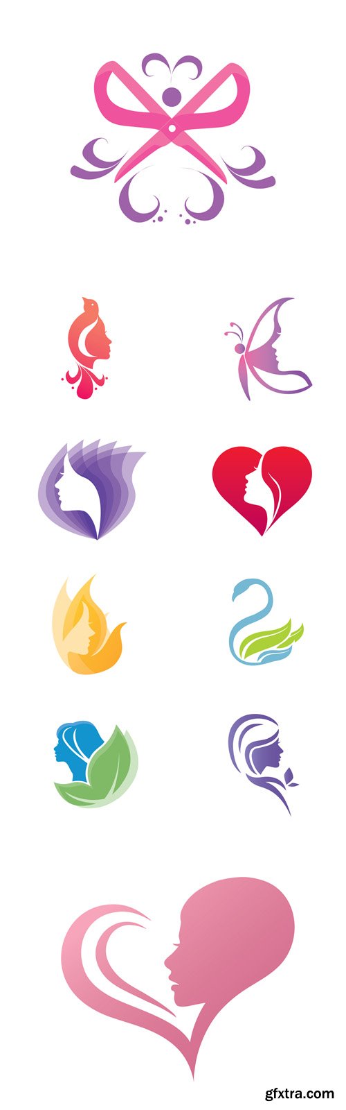 Vector Set - Natural Organic Beauty Logo