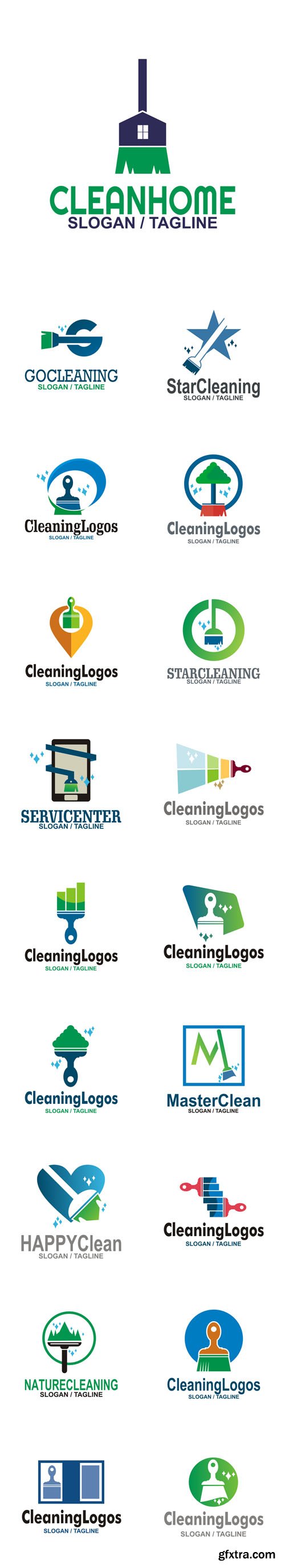 Vector Set - Logo Cleaning Tool