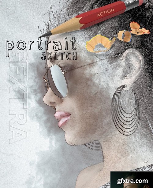 GraphicRiver - Portrait Art Sketch Action 16874866