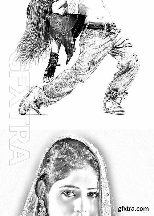 GraphicRiver - 5 Sketch Effects Photoshop Actions 16777710