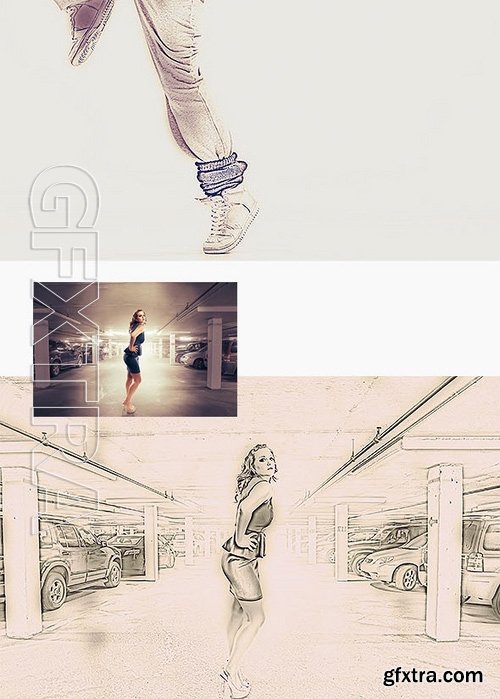 GraphicRiver - 5 Sketch Effects Photoshop Actions 16777710