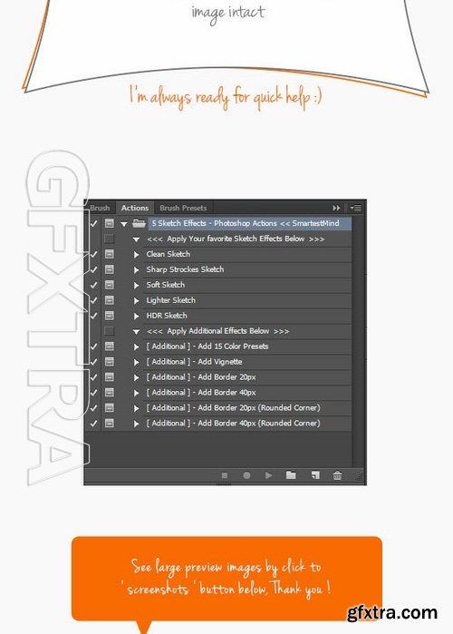 GraphicRiver - 5 Sketch Effects Photoshop Actions 16777710