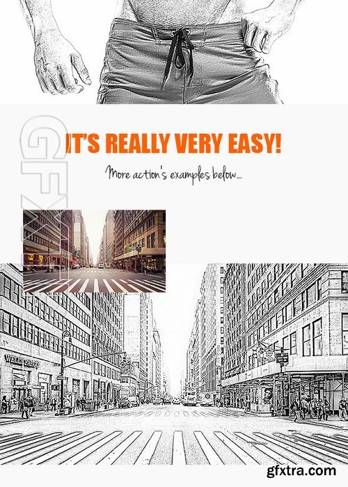 GraphicRiver - 5 Sketch Effects Photoshop Actions 16777710