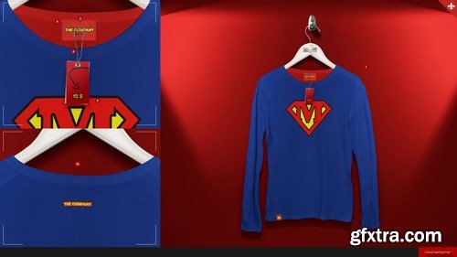 CreativeMarket - Longsleeve On 5 Stages Mock-up 754612