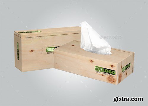 GraphicRiver - Tissue Box 3D Perspective Mockups PSD