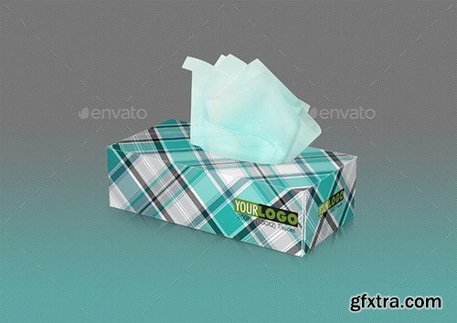 GraphicRiver - Tissue Box 3D Perspective Mockups PSD