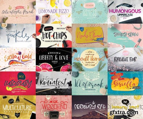 CreativeMarket Marvellous Font Bundle 93% OFF 755586