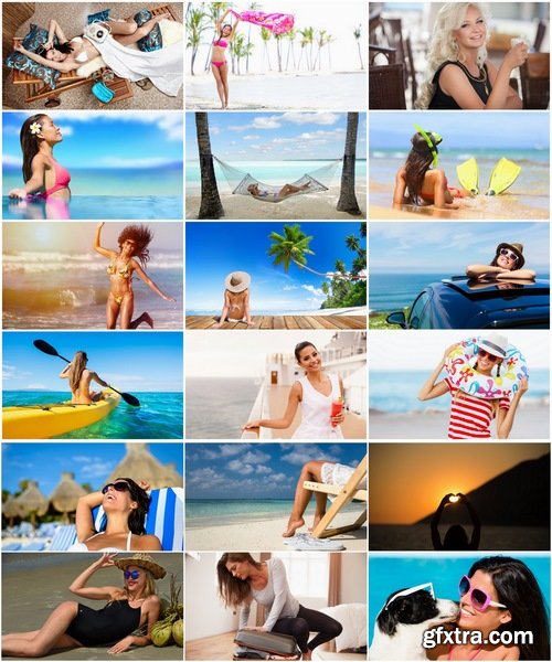 Collection of girl woman on holiday vacation travel tourism sea beach 25 HQ Jpeg