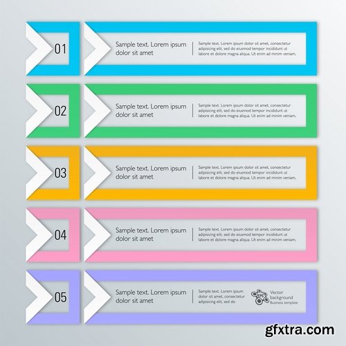 Collection of infographics banner button web design element graph accessories 25 EPS