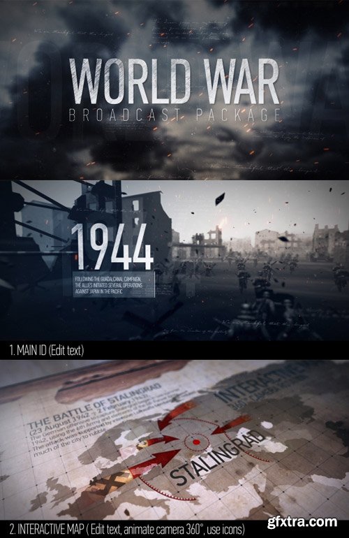 Videohive - World War Broadcast Package - 12906648