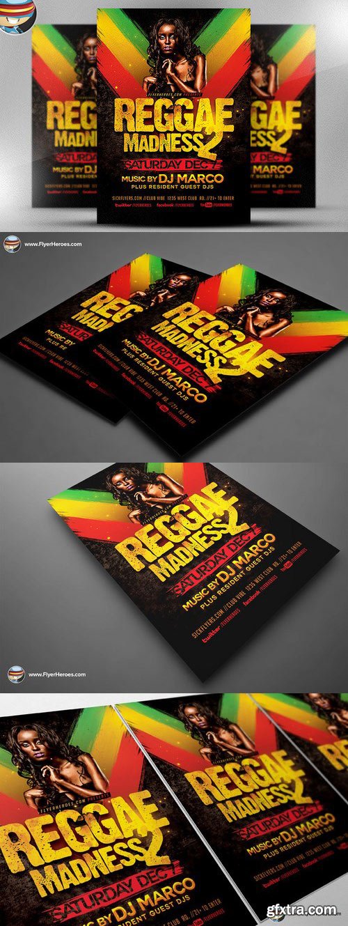 CM - Reggae Madness Flyer Template 464786