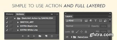 Graphicriver Sketch Art Photoshop Action 11577811