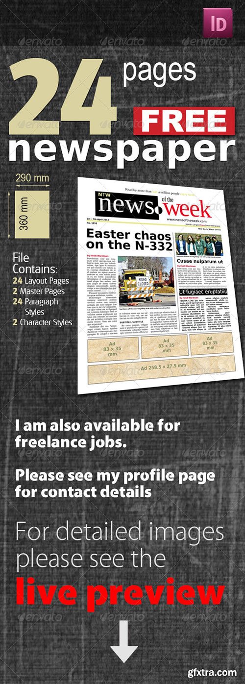 GraphicRiver - Pages Free Newspaper 535012