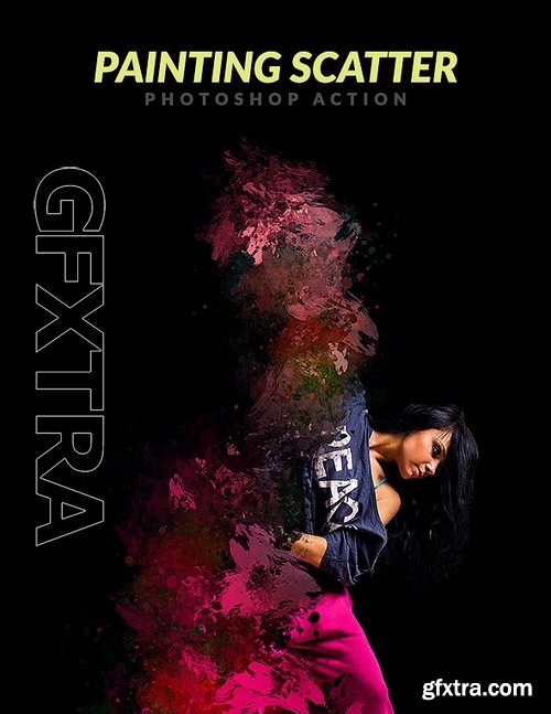 GraphicRiver - Painting Scatter Photoshop Action 16828368