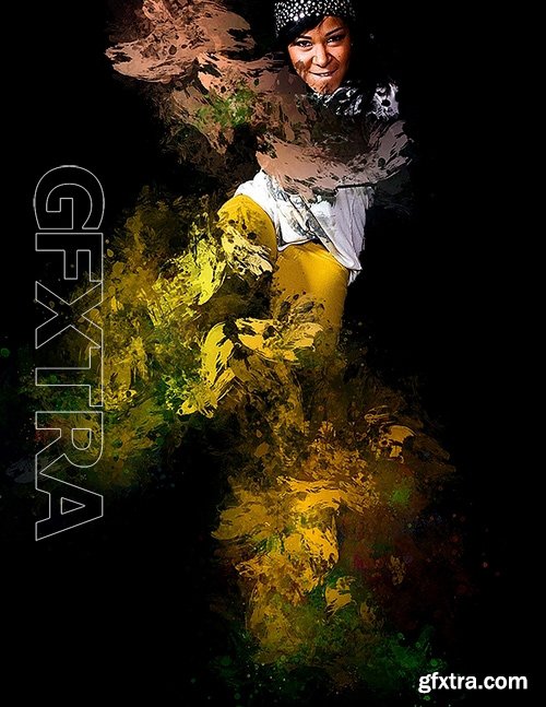 GraphicRiver - Painting Scatter Photoshop Action 16828368