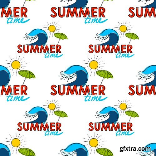 Summer pattern 1 - 5 EPS