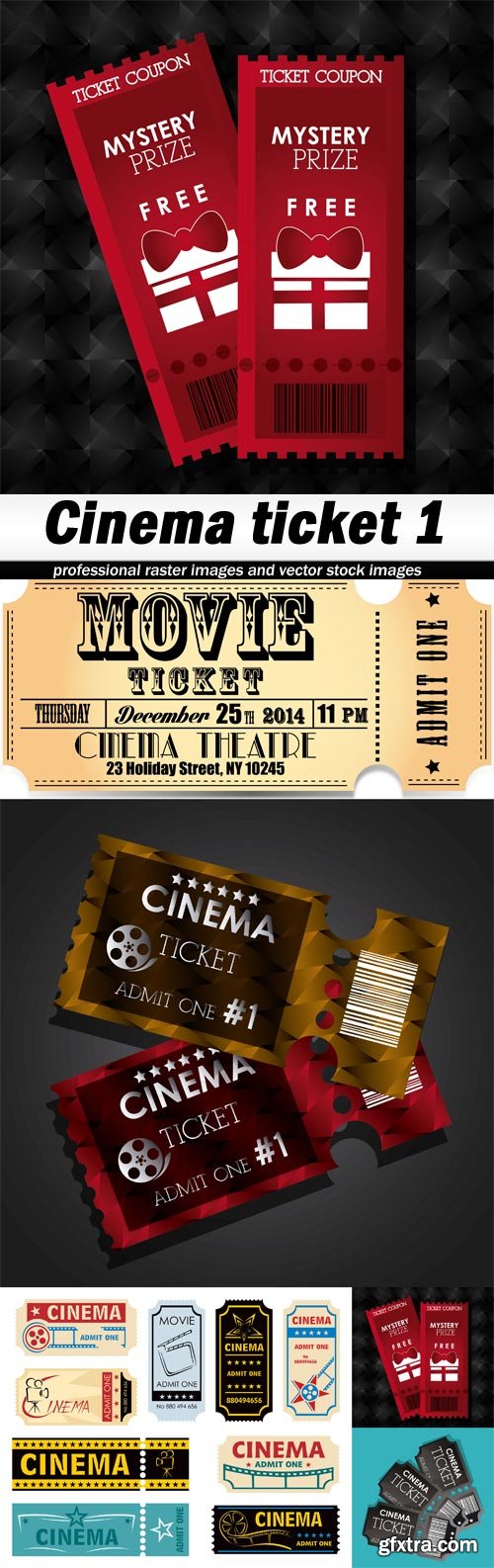 Cinema ticket 1 - 5 EPS