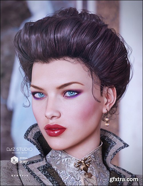 Edwardian Hair for Genesis 3 Female(s)