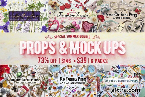 CreativeMarket - [73%off]Props & Mockups Bundle 767015