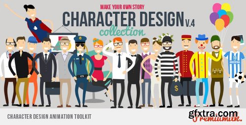 Videohive Character Design Animation Toolkit V4 8054341