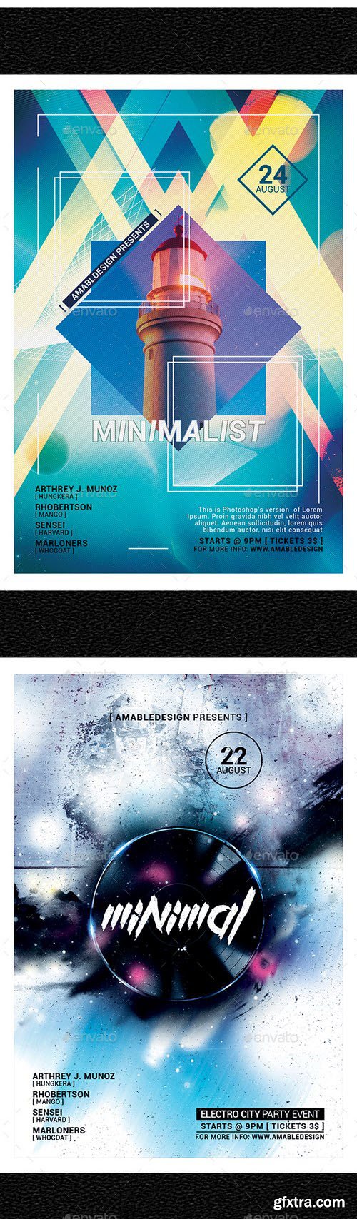 GraphicRiver - 3 in 1 Minimal Flyer/Poster Vol.7