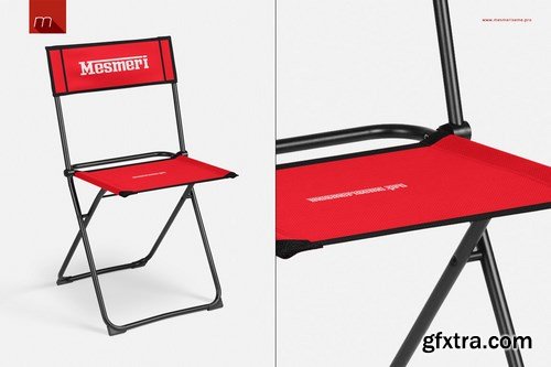 CreativeMarket - Folded Chair 4 Types Mock-up 761802