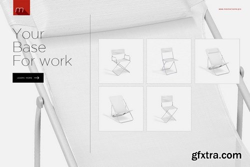 CreativeMarket - Folded Chair 4 Types Mock-up 761802