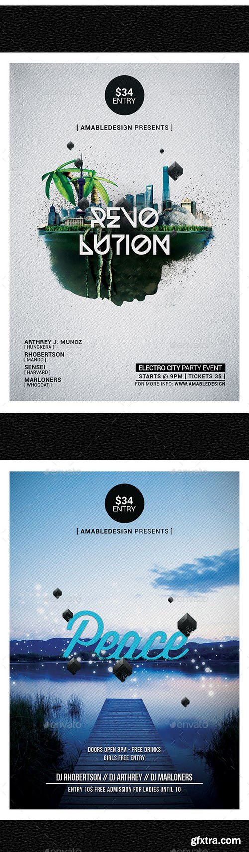 GraphicRiver - 3 in 1 Minimal Flyer/Poster Vol.8