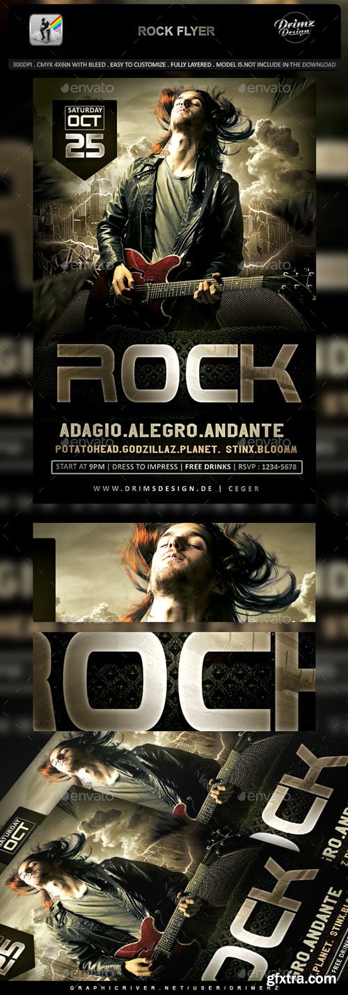 GraphicRiver - Rock Flyer