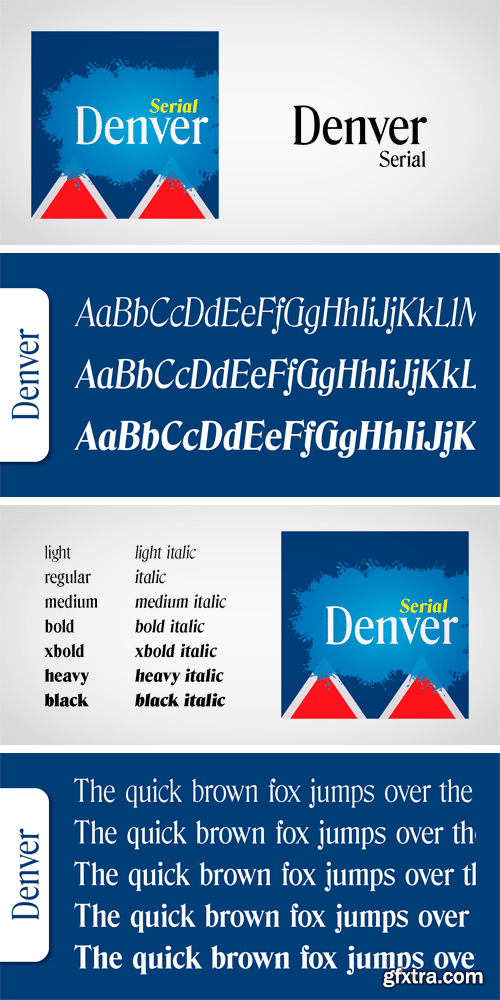 Denver Serial Font Family