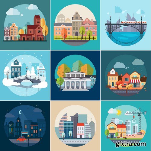 Flat Vector Design 43 - 16xEPS