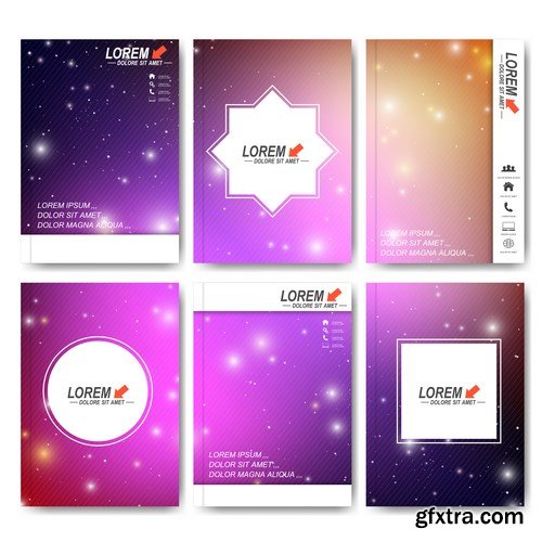 Modern Set of Brochures, Flyer, Booklet, Cover or Annual Report 5 - 18xEPS