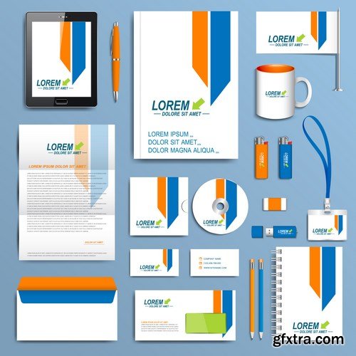 Modern Set of Brochures, Flyer, Booklet, Cover or Annual Report 5 - 18xEPS