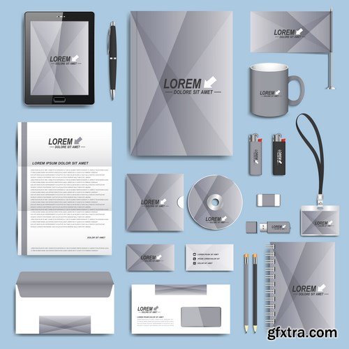 Modern Set of Brochures, Flyer, Booklet, Cover or Annual Report 5 - 18xEPS