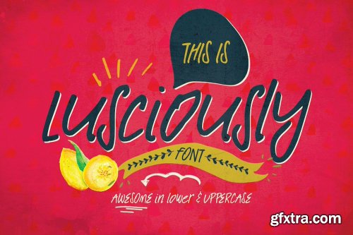 CreativeMarket Lusciously Font Typeface 754498