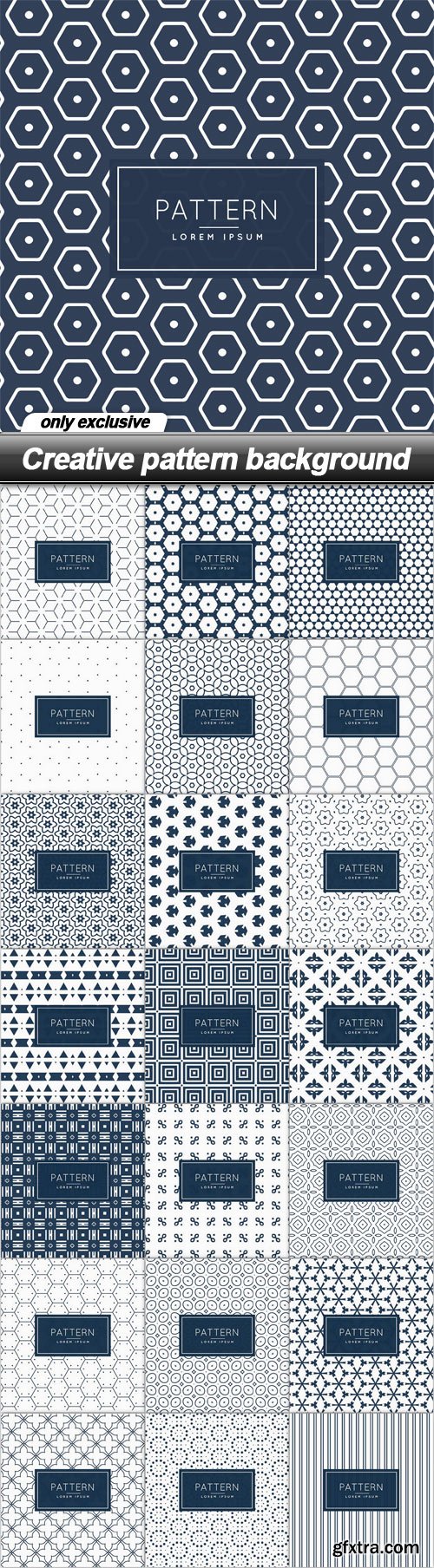 Creative pattern background - 22 EPS