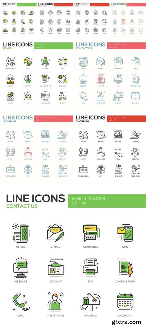 Line Design Icons Set